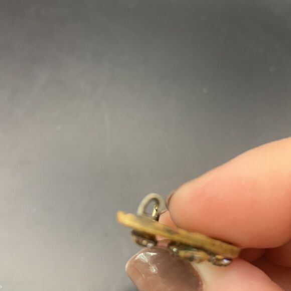 Vintage Rhinestone Moon Pin Brooch - Picture 3 of 4